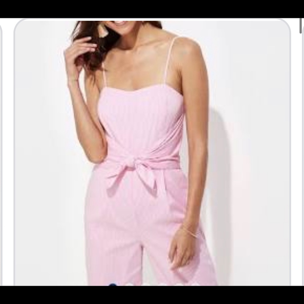 Vineyard vines searsucker jumpsuit